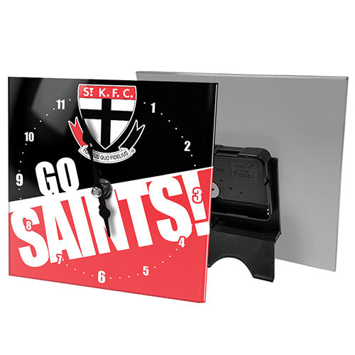 St Kilda Saints AFL Mini Glass Clock