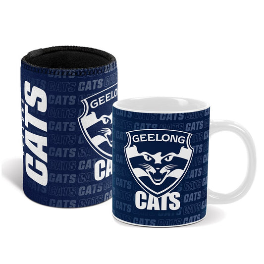 GEELONG MUG/COOLER SET