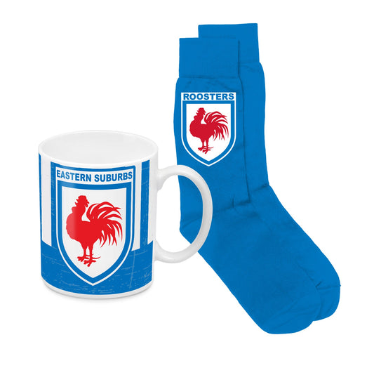 ROOSTERS HERITAGE MUG & SOCK PK