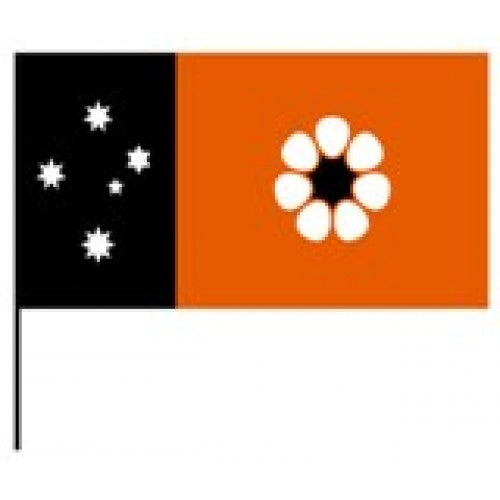 Northern Territiory state Hand Held Waver Flag on stick 30x45cm