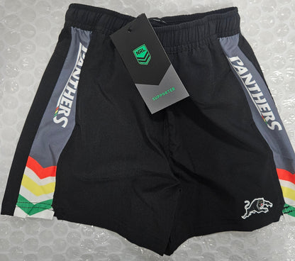 NRL TECH SHORTS PANTHERS KIDS -SIZE 6
