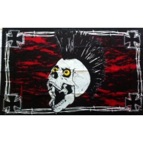 Pirate (New) Iron Skull Large Flag