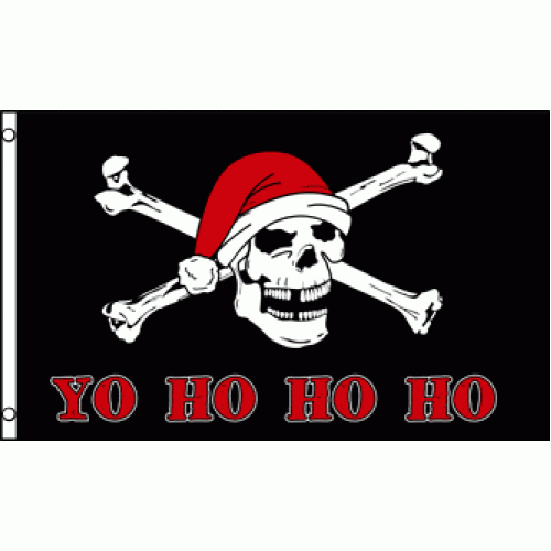 Pirate Yo Ho Ho Ho Large Flag 150 x 90cm