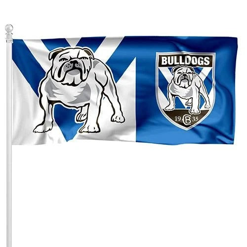 BULLDOGS OUTDOOR FLAG POLE (1800mm x 900mm)