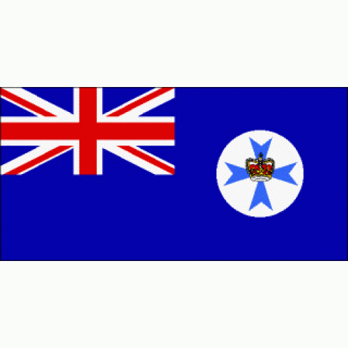 Queensland state outdoor screen printed pole flag 180 x 90cm