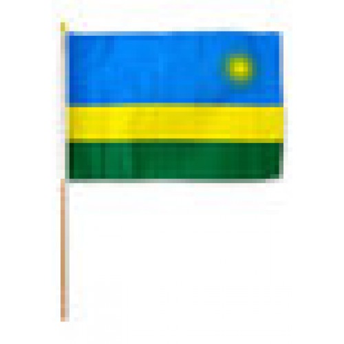 Rwanda Miniature small table desk flag 15cm x 10cm