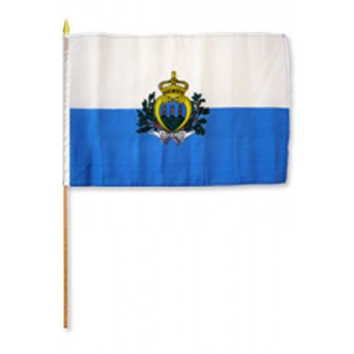 San Marino Miniature small table desk flag 15cm x 10cm