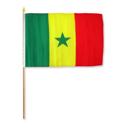 Senegal Miniature small table desk flag 15cm x 10cm