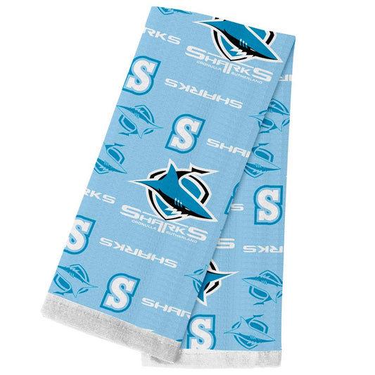 SHARKS Cotton Tea Towel