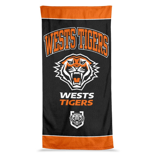 WESTS TIGERS JUMBO BEACH TOWEL