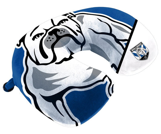 BULLDOGS NRL TRAVEL PILLOW