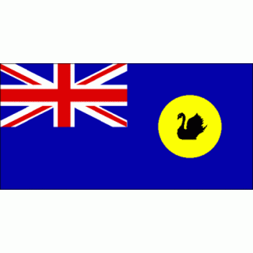 Western Australia State screen printed large flag 150 x 90cm