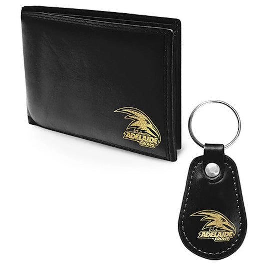 Adelaide Crows AFL PU Leather Wallet Keyring Gift Set