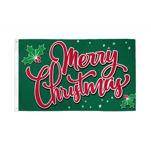 merry christmas sparkles flag 150x90cm