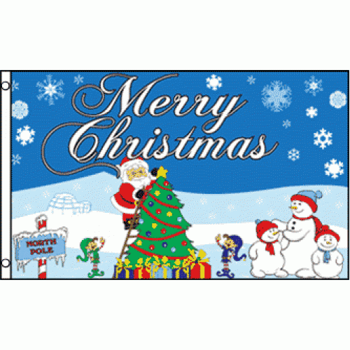 Christmas North Pole Flag 150 x 90cm