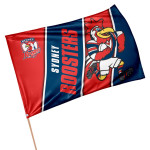Roosters medium Mascot game day flag 90x60cm (NO STICK)