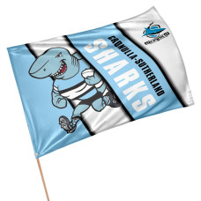 Sharks medium Mascot flag Size 90x60cm (NO STICK)