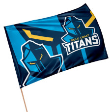 Gold Coast Titans Medium Flag 90x60cm  (NO STICK)