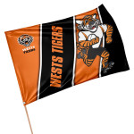 Wests Tigers medium Mascot game day flag 90x60cm (NO STICK)