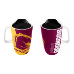 Brisbane Broncos NRL Ceramic Travel mug with Handle