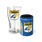 West Coast Eagles Pint Glass and Can Cooler Gift Pack