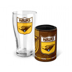 Hawthorn Hawks AFL Heritage Pint Glass and Can Cooler