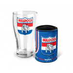 Western Bulldogs Pint Glass and Can Cooler Gift Pack