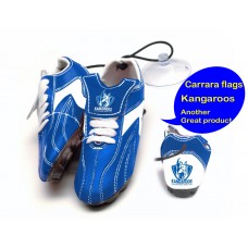North Melbourne Kangaroos AFL Hanging Suction Footy Boots * Stick anywhere!