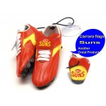 Gold Coast Suns AFL Hanging Suction Footy Boots * Stick anywhere!