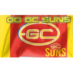 Gold Coast Suns flag 90x60cm  (No Stick)