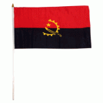 Angola Hand Held Waver Flag on stick 30x45cm