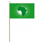 S.African Union hand held wavers flag on plastic stick 30x45cm