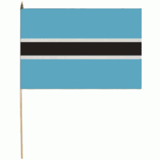Botswana Hand Held Waver Flag on stick 30x45cm