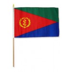Eritrea hand held wavers flag on plastic stick 30x45cm