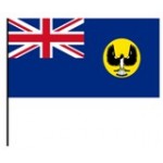South Australia State hand held wavers flag on plastic stick 30x45cm