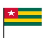 Togo hand held Waver Flag on stick 30x45cm