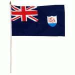 Anguilla Hand Held Waver Flag on stick 30x45cm
