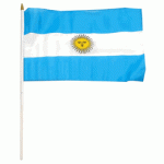 Argentina Hand Held Waver Flag on stick 30x45cm