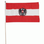 Austria (crest) Hand Held Waver Flag on stick 30x45cm