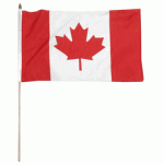 Canada hand Held Waver Flag on stick 30x45cm