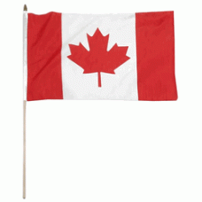 Canada hand Held Waver Flag on stick 30x45cm