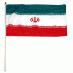 Iran MINIATURE SMALL TABLE DESK FLAG 15CM X 10CM