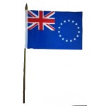 Cook Island hand Held Waver Flag on stick 30x45cm
