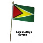 Guyana MINIATURE SMALL TABLE DESK FLAG 15CM X 10CM
