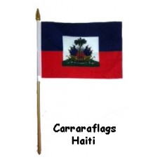 Haiti MINIATURE SMALL TABLE DESK FLAG 15CM X 10CM