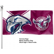 Manly Sea Eagles flag outdoor pole 1800mm x 900mm
