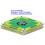 Canberra Raiders NRL Team Logo Pack Of 4 Bar Accessory Coasters 4pk