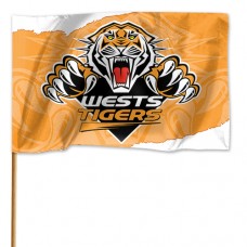 Wests Tigers Medium Flags 90x60cm  (NO STICK)