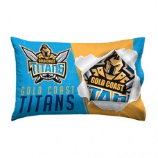 Gold Coast Titans NRL Single Pillowcase (FREE POSTAGE)