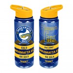 Parramatta Eels NRL Large Team Logo Tritan Plastic Drink Bottle with Bands